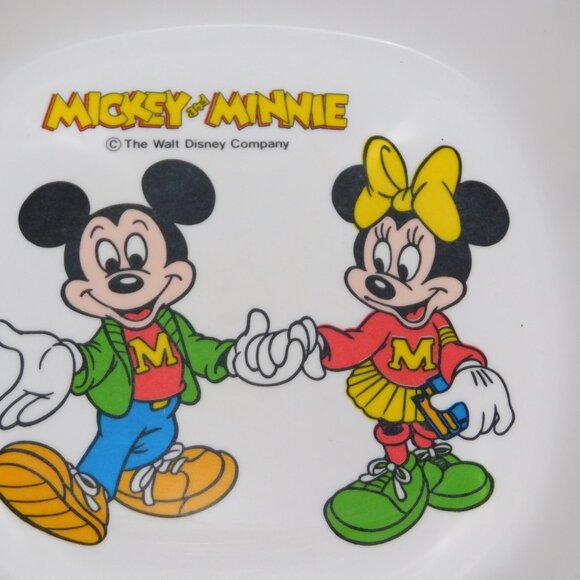 Vintage Disney Mickey Mouse Minnie Srithai Superware melamine Childrens kid Bowl - Picture 2 of 6